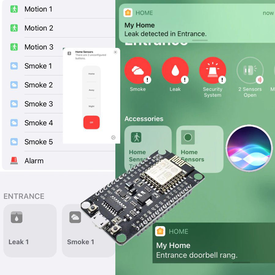 Castle Black alarm alerts in the Apple Home app